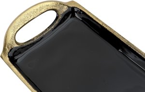 Taca dekoracyjna 35,5x10,5x3 cm złota EW3466 2