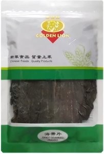Wodorosty kombu suszone, duże płaty 200g - Golden Lion 1