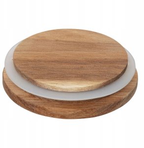 Słoiki na przyprawy na drewnianej półce HARMONY, 9 x 180 ml 2