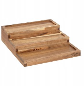 Słoiki na przyprawy na drewnianej półce HARMONY, 9 x 180 ml 4