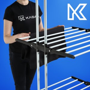 KADAX Suszarka Na Pranie Stojąca Pionowa Bieliznę 175cm metalowa Ogrodowa 11