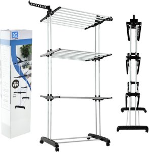 KADAX Suszarka Na Pranie Stojąca Pionowa Bieliznę 175cm metalowa Ogrodowa 5