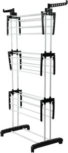 KADAX Suszarka Na Pranie Stojąca Pionowa Bieliznę 175cm metalowa Ogrodowa 9