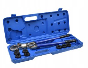Zaciskarka hydrauliczna do zaciskania złączek PEX-AL-PEX + 8 matryc (4) 2