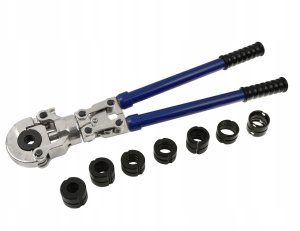 Zaciskarka hydrauliczna do zaciskania złączek PEX-AL-PEX + 8 matryc (4) 3