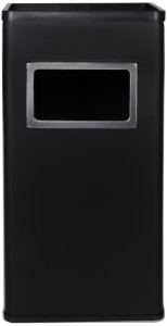 CAMPALO Popielnica z koszem, stojąca 62 cm. Koszopopielnica czarna, wysoka. 4