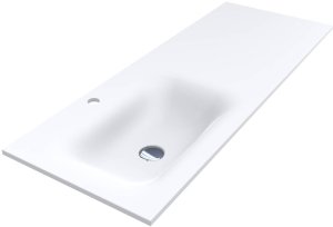 Umywalka nablatowa MIRAGGIO JESSEL L 120*45*13 Mat Biała 0002279 1