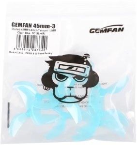 Gemfan 45mm Three-blade Propellers Niebieskie | Śmigła do drona | 8 sztuk 3