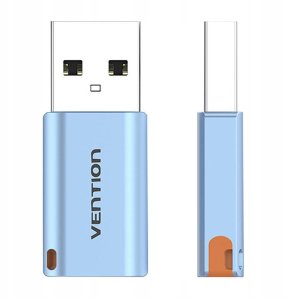 Vention Adapter USB CUAH0, USB-A 3.1 męski do USB-C żeński (szary) 2