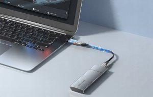 Vention Adapter USB CUAH0, USB-A 3.1 męski do USB-C żeński (szary) 6