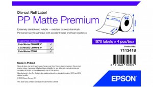 epson PP MATTE LABEL PREM DIE-CUT/ROLL 102X76MM 1570 LABELS 1
