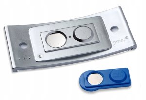 Navneskilt Badgepoint® 80x34 mm, Polar® Classic 35 Medarbejderskiltesæt, skilte med rustfri stålramme, akrylglas og printbare indstik - 20 skilte inkl. 80 indstik 4