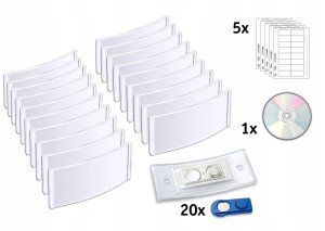 AVERY Tablica imienna Badgepoint® 80x34 mm, Polar® Classic 35 Zestaw tabliczek imiennych, tabliczki z ramą ze stali nierdzewnej, szkło akrylowe z wkładkami do druku - 10 skilte inkl. 32 indstik 3