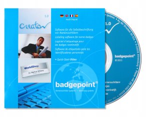 AVERY Tablica imienna Badgepoint® 80x34 mm, Polar® Classic 35 Zestaw tabliczek imiennych, tabliczki z ramą ze stali nierdzewnej, szkło akrylowe z wkładkami do druku - 10 skilte inkl. 32 indstik 5