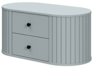 Szafka pod umywalkę VENEZIA FJORD 2S 95cm zielony mat HALMAR 1