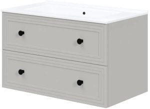 Szafka pod umywalkę TORETO 2S 80cm kaszmirowy mat HALMAR 1