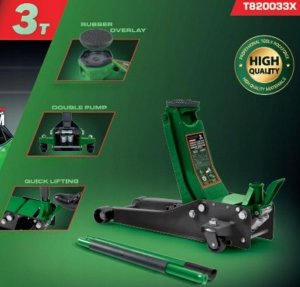 Podnośnik hydrauliczny niskoprofilowy 3t (dwutłokowy) (h min 75mm, h max 465mm) 3