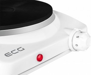 Tabletop electric stove ECG EV 1512, white, 1 burner. 4