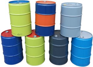 Beczka stalowa metalowa TH 60L korki 2 i 3/4 - MIX KOLORÓW 7