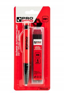 OŁÓWEK AUTOMATYCZNY 2W1 Z RYSIKAMI 6SZT. 2