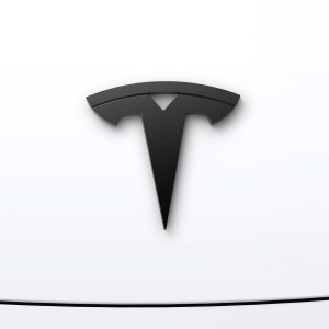 Dekielek Spigen Spigen Tesla Front Emblem Logo Full Cover, black - Tesla Model 3 2024 2
