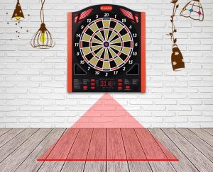 WinMax Zestaw WIN.MAX Elektroniczna tarcza do darta z laserem do 8 graczy 12 lotek 4
