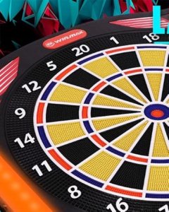 WinMax Zestaw WIN.MAX Elektroniczna tarcza do darta z laserem do 8 graczy 12 lotek 7