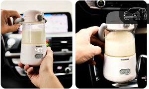 Przenośny Podgrzewacz do Butelek Mleka Wody Pokarmu Turystyczny 2w1 4