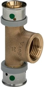 Trójnik 25 x 3/4 x 25 braz / blyszczacy (DWZ)Łącznik do rur 1