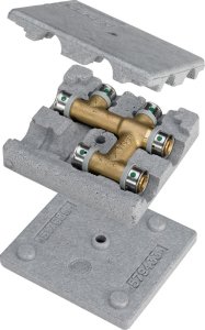 Element krzyżujacy 20 x 16 x 20 Mosiadz / blyszczacy (DWZ)Łącznik do rur 1