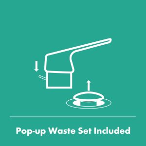 Rebris E Jednouchwytowa bateria bidetowa z kompletem odpływowym; kolor chrom 5