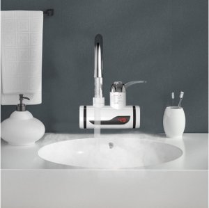 Przepływowy podgrzewacz wody prysznic kran ścienny 3