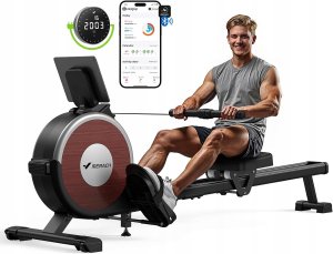 MERACH Wioślarz Q1S Pro elektromagnetyczny 16 poziomami oporu 160 kg nowy 1