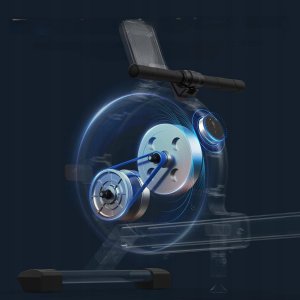 MERACH Wioślarz Q1S Pro elektromagnetyczny 16 poziomami oporu 160 kg nowy 7