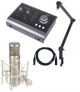 ZESTAW Audient iD14 MKII Mikrofon Pojemnościowy 138 dB Interfejs Audio 3.0 1