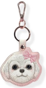 Etui na lokalizator / brelok Nimmy New   Big Eyed Pet 2.0 Dog różowy 1