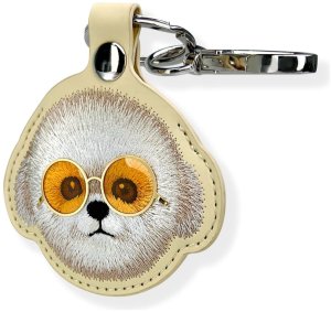 Etui na lokalizator / brelok Nimmy       Glasses Cool Dog khaki 3