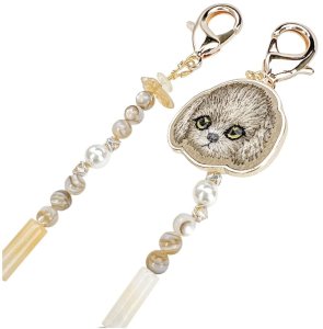 Zawieszka na torebkę handstrap Nimmy     Magnetic fashion brązowy 4