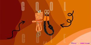 Zestaw crossbody + handstrap Nimmy       Cool&Cute 2.0 pomarańczowo czarny 6