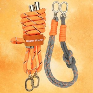 Zestaw crossbody + handstrap Nimmy       Cool&Cute 2.0 pomarańczowo szary 4