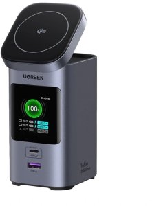 Ładowarka indukcyjna 2w1 / Powerbank Ugreen Nexode 20000mAh, 145W, Qi2, 2x USB-C, USB 2