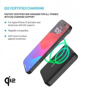 Fixed MagZen 10 Pro z bezprzewodowym ładowaniem Qi2 i obsługą MagSafe 10000 mAh czarny 3