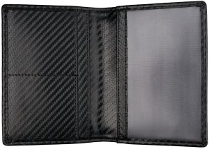 Skórzany portfel RFID na dokumenty oraz dowód rejestracyjny (czarny carbon) Uniwersalny 2