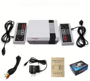 RoGer Retro Game console with 620 games / 2 game controllers / TV output 2