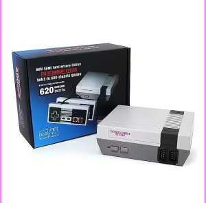 RoGer Retro Game console with 620 games / 2 game controllers / TV output 3