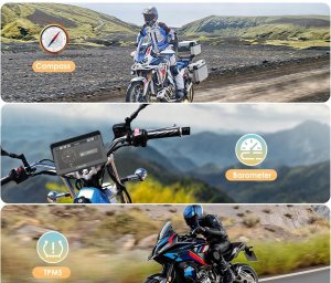 Carpuride W702BS Pro motocyklowy ekran Carplay BMW Wonder Wheel Wi-Fi 2025 4