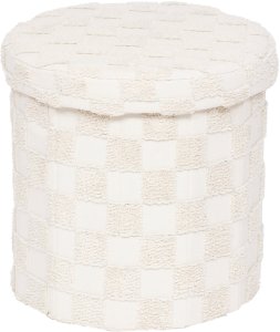 Pufa okrągła składana PASTI tuftowana, Ø 38 cm 1