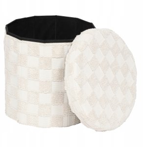Atmosphera Pufa okrągła składana PASTI tuftowana, Ø 38 cm 5