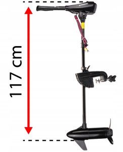 Silnik ZABURTOWY Elektryczny 65lbs Do Łodzi Pontonu Powermat 12