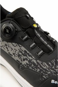 BBMI MILTON S1PS SR FO ESD - Półbuty przewiewna tkanina poliestrowa BOA podnosek kompozyt wkładka kevlar podeszwa olejoodporna antyelektrostatyczna antypoślizgowa METAL FREE 39 17